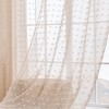 Deconovo Grommet White Semi Sheer Curtains Set of 2 - 3 of 4