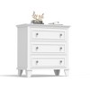 Black 3 Drawer Dresser for Bedroom, Wide Chest of Drawers with Vintage Handle, Modern Wood Dresser Wide Nightstand Cabinet for Living Room - 4 of 4