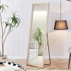 65"x23"Dressing Mirror,Solid Wood Thickened Frame Full-Length Mirror,Bedroom Entrance Decorative Mirror,Floor Standing Mirror-The Pop Home - 3 of 4