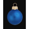 Northlight Matte Finish Glass Christmas Ball Ornaments - 2.75" (70mm) - Blue Delft - 12ct - 3 of 4