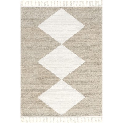 Nuloom Sherley Stacked Diamond Tassel Indoor Area Rug