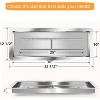 Drop in Fire Pit Burner Kit,Stainless Steel Fire Pit Kit with Burner, Hose Kit,Insert Rectangular Fire Pit Burner Pan for Propane,Natural Gas - 2 of 4
