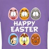 Juniors Womens Garfield Happy Easter Egg Portraits T-Shirt - 2 of 4