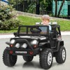 Infans 12V Kids Ride On Truck Remote Control Electric Car w/Lights&Music Black - 4 of 4
