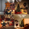 Aoibox LED Snowflake Projector Star Christmas Tree Topper 11.3in Golden Glitter Rotating Treetop Light for Holiday Decor 1 Piece - 3 of 4