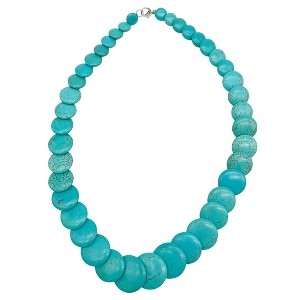 Adornia Scalloped Turquoise Necklace - 1 of 3