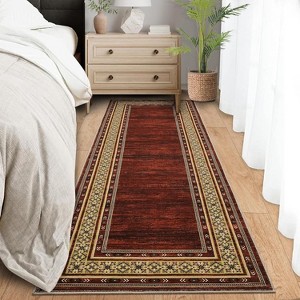 Acekool 5x7 Washable Rug – Modern Non-Slip Carpet for Living Room & Bedroom, Ultra-Thin Indoor Floor Mat - 1 of 4