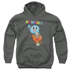 Boys’ Amazing World Of Gumball Gumball Spray Hooded Sweatshirt - 1 of 4