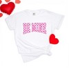 Simply Sage Market Women's Be Mine Distressed Checkered Short Sleeve Garment Dyed Tee - 3 of 4