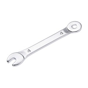 Unique Bargains High Carbon Steel Metric Offset 6-Point End and Angled Open-End Thin Combination Wrench - 1 of 4