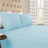 Paisley or Solid Flannel Cotton Deep Pocket Sheet Set by Blue Nile Mills - 2 of 4