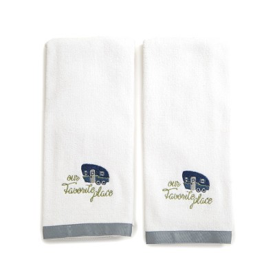 Lakeside Our Favorite Place is Together Bathroom Hand Towels - Set of 2