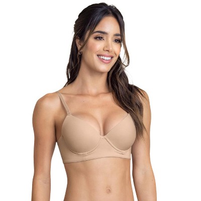 Leonisa Laced Balconette Push-Up Bra with Wide Underbust Band - Blue 36B