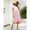 Maternity Dress High Waist Maternity Patchwork Long Skirt - 3 of 4