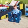 Infans Kids Sofa Toddler Upholstered Armrest Chair w/Solid Wooden Frame Navy - 2 of 4