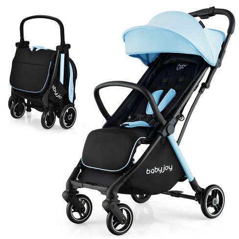 Infans Portable Baby Stroller One-Hand Fold Pushchair W/ Aluminum Frame Blue - image 1 of 4