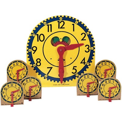 Judy Instructo Mini-Clocks, Grades K to 3, set of 12