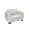 1-Seater Plush Cloth Sofa Chair with High Legs & Easy Cleaning - 3 of 4