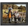 PosterPalooza | 14x12 Wide Barnwood Picture Frame, UV Acrylic, 6 Finishes - Grey, Brown, White, and Black - 2 of 4