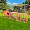 Gulches Large Wooden Chicken Coop with Green UV Roof and Nesting Box - 4 of 4