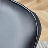 CAVINAS Mid Century Dining Chairs Set of 2/4,PU Leather Kitchen Chairs with Curved Back,Dining Room Chairs for Dining Table with Plated Metal Legs - 3 of 4