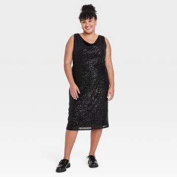 Agnes Orinda Women's Plus Size Overall Dress Button Adjustable