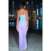 Moda Minx Crystal Cruise 'Blue Ombré' Maxi Slip Dress - 3 of 4