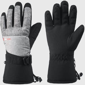 Alpine Swiss Mens Waterproof Gauntlet Snow Ski Gloves Winter Sport Snowboarding Windproof Warm 3M Thinsulate - 1 of 4