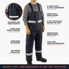 RefrigiWear Men's Iron-Tuff Enhanced Visibility Insulated High Bib Overalls with Reflective Tape - 3 of 4