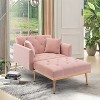 Okak Modern Accent Chair, Fashionable and Classic Style Chaise Accent Chair for Living Room and Hotel Bed Room - 2 of 4