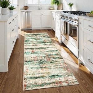Nasitip Modern Stripe Area Rugs for Living Room Soft Low Pile Non-Sliping, Machine Washable - 1 of 4