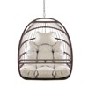 VisioGear Egg Chairs, Patio Egg Chair, Outdoor Garden Egg Swing Chair Hanging Chair for Bedroom Living Room, Grey, 29.2"*29.2"*39" - 4 of 4