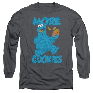 Men’s Sesame Street More Cookies Long Sleeve T-Shirt - 1 of 4