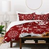 Iveta Abolina Silent Night Red Duvet Cover + Pillow Sham(s) - Deny Designs - 3 of 4