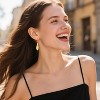 925 Sterling Silver Dangle Earrings for Women, 14K Gold Plated French Leverback Earrings, Hypoallergenic Lightweight Statement - 4 of 4