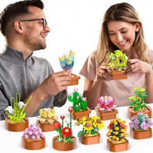 Hogokids 1403PCS Flower Botanical Plant Building Blocks Toy for Adults and Kids 10+ - 1 of 4