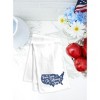 C&F Home Sea To Shining Sea USA Map Patriotic Embroidered Cotton Flour Sack Kitchen Towel Dishtowel Decoration - 3 of 4