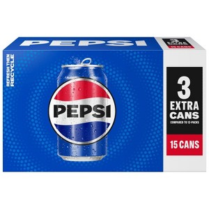 Pepsi - 15pk/12 fl oz Cans - 1 of 4