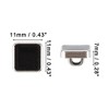Unique Bargains Women's Square Buttons Black 10 Pcs - 2 of 4