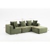 CAVINAS Comfy Corduroy Sofa with 4 Seaters,Magic Cube Sofa with Modular Configuration,U Shape Sectional Sofa for Living Room Furniture - 4 of 4
