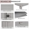 Acekool Wash Shoe Storage Bench – Removable Cushion with 3 Shutter Door,sturdy Wood Legs, Hidden Top Storage for Entryway & Bedroom - 4 of 4