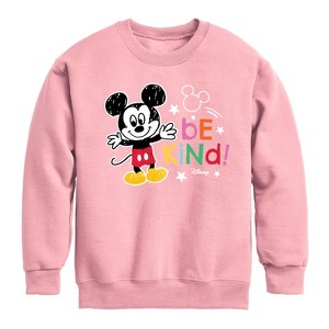 Boys' - Disney - Mickey Mouse Graphic Long Sleeve Fleece Sweatshirt - 1 of 4