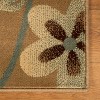 Modern Bohemian Oversized Flower with Vines Power-Loomed Living Room Bedroom Entryway Indoor Area Rug or Runner by Blue Nile Mills - 4 of 4
