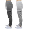 Blue Ice Apparel Women's Heavyweight Loose Fit Fleece-Lined Cargo Jogger Pants-2 Pack - 3 of 4