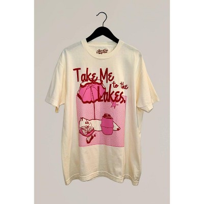 Women's Wo's take me to the lakes oversized graphic tee - the Clandestine Underground