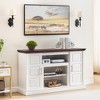 Garvee LED TV Stand for 65 Inch TV, Entertainment Center with Adjustable Shelf for Living Room, Bedroom, White - 4 of 4
