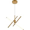 Elegant Lighting Sonya 3 Light Gold Pendant - 3 of 4