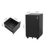 NicBex 2 Drawers/3 Drawers Under Desk Office Mobile File Cabinet with Lock for Home Office Letter/Legal/A4 - 3 of 4