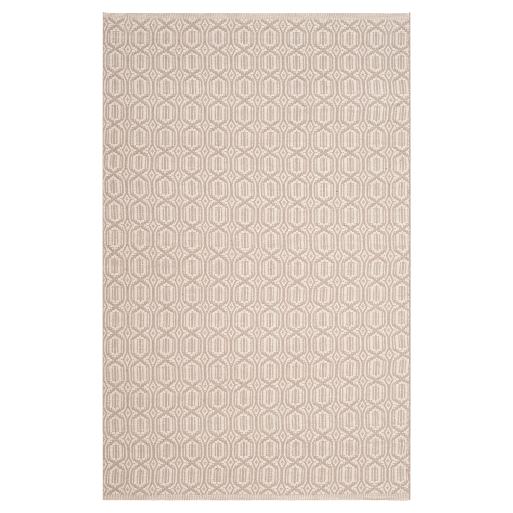 4'x6' Calistoga Woven And Flatweave Rug Ivory/Gray - Safavieh