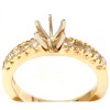 Pompeii3 1/2ct Diamond Engagement Ring 14K Gold Setting Mount - 3 of 4
